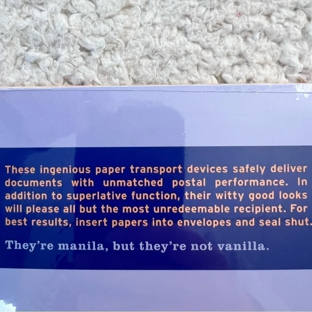 Knock Knock 6 Pack of Manila Not Vanilla Envelopes